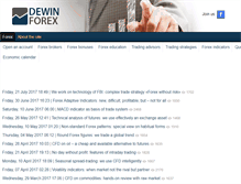 Tablet Screenshot of dewinforex.com